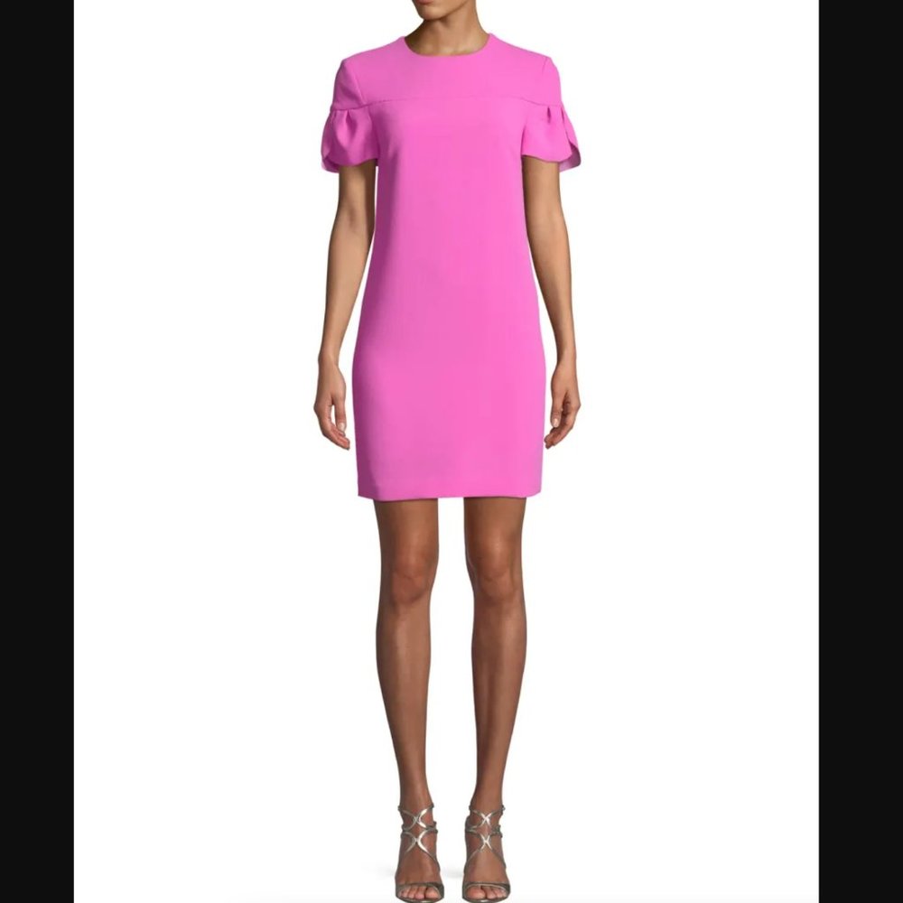 Trina Turk Jacinta Petal Sleeve Shift Dress - Picture 2 of 10